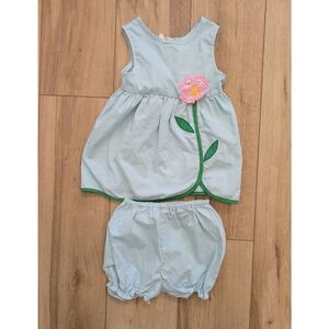 Vintage Flower Dress & Romper Set